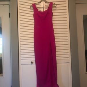 Nasty Gal hot pink formal dress